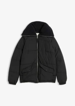 Damen bonprix Bekleidung·Hosen|Jacken & Mäntel|Steppjacke mit Teddykragen