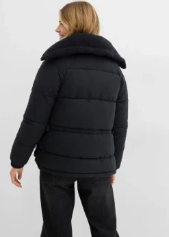 Damen bonprix Bekleidung·Hosen|Jacken & Mäntel|Steppjacke mit Teddykragen