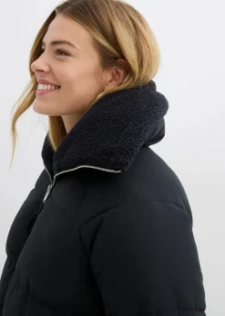 Damen bonprix Bekleidung·Hosen|Jacken & Mäntel|Steppjacke mit Teddykragen