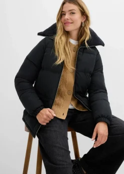 Damen bonprix Bekleidung·Hosen|Jacken & Mäntel|Steppjacke mit Teddykragen
