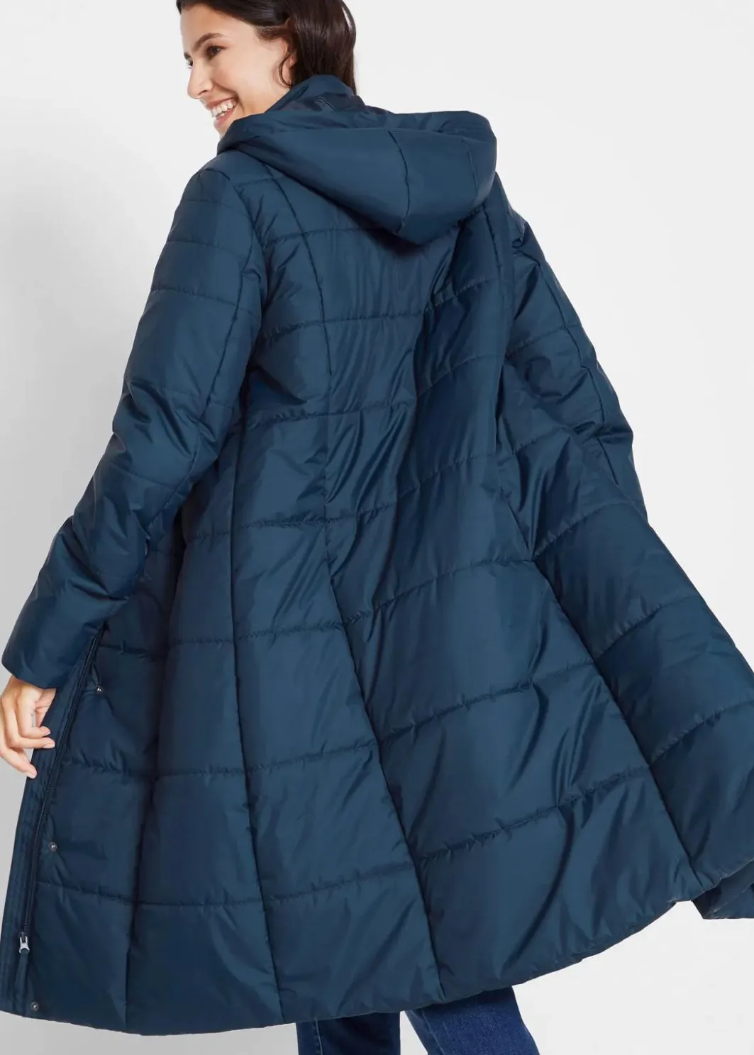 Discount Steppmantel mit abnehmbarer Kapuze Damen Jacken & Mäntel|Bekleidung·Hosen