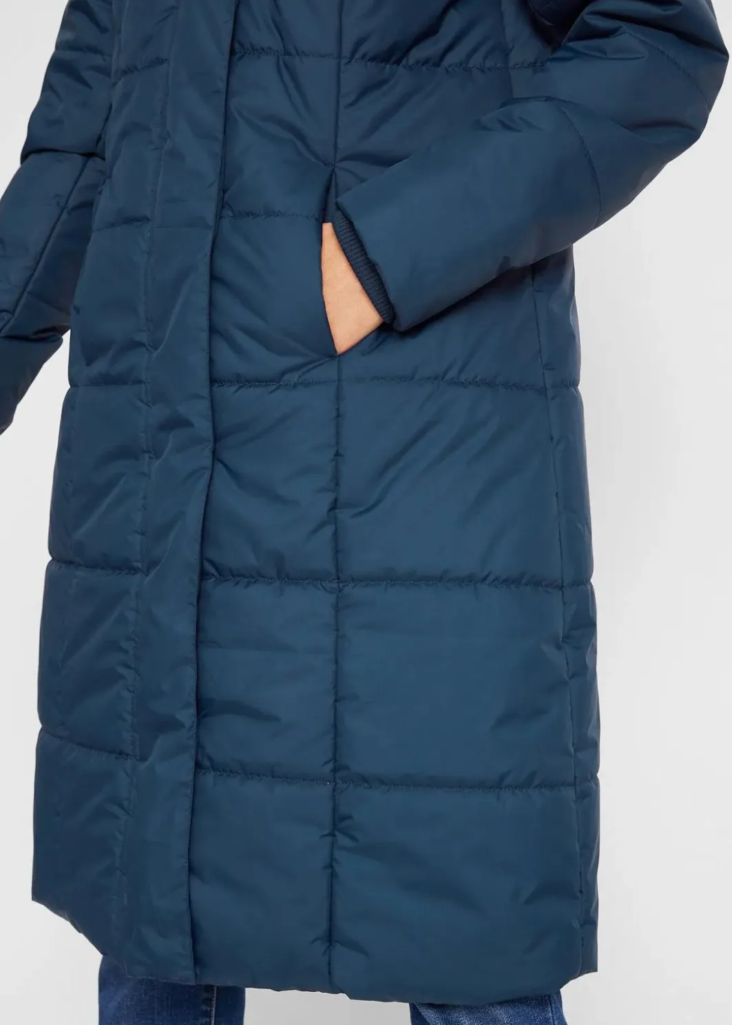 Discount Steppmantel mit abnehmbarer Kapuze Damen Jacken & Mäntel|Bekleidung·Hosen