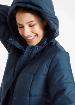 Discount Steppmantel mit abnehmbarer Kapuze Damen Jacken & Mäntel|Bekleidung·Hosen