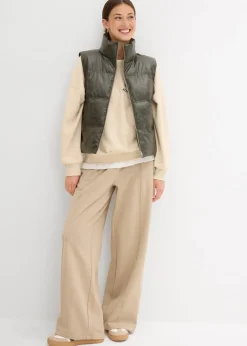 Steppweste aus Lederimitat Damen Bekleidung·Hosen|Nachhaltigere Materialien