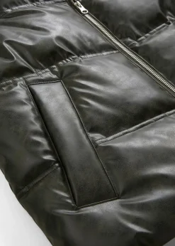 Steppweste aus Lederimitat Damen Bekleidung·Hosen|Nachhaltigere Materialien
