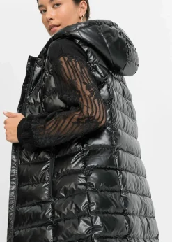 Discount Steppweste in Glanzoptik Damen Bekleidung·Hosen|Jacken & Mäntel