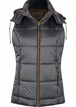 Damen bonprix Bekleidung·Hosen|Jacken & Mäntel|Steppweste mit abnehmbarer Kapuze