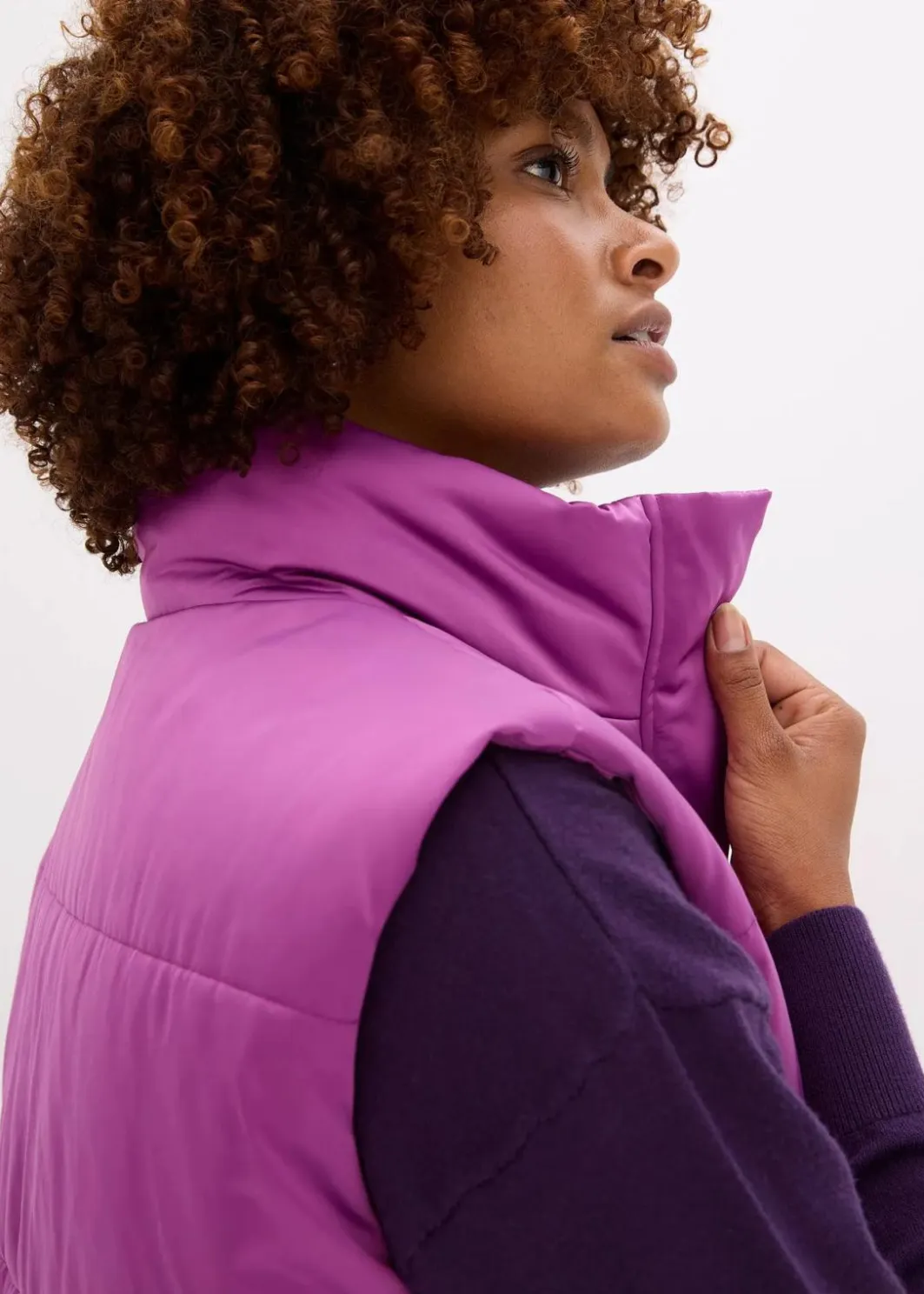 Outlet Steppweste mit leichtem Glanz Damen Jacken & Mäntel|Bekleidung·Hosen