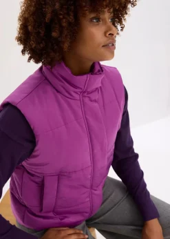 Outlet Steppweste mit leichtem Glanz Damen Jacken & Mäntel|Bekleidung·Hosen