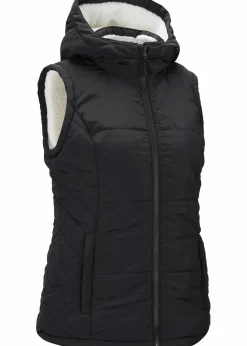 Damen bonprix Bekleidung·Hosen|Jacken & Mäntel|Steppweste mit Teddyfutter