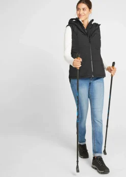 Damen bonprix Bekleidung·Hosen|Jacken & Mäntel|Steppweste mit Teddyfutter