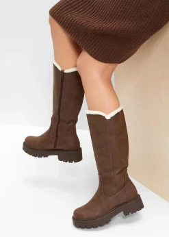 Damen bonprix Stiefel|Gefütterte Winterschuhe|Stiefel