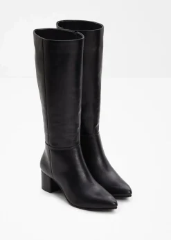 Damen bonprix Stiefel|Nachhaltigere Materialien|Stiefel aus Leder