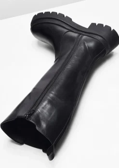 Stiefel aus Leder Damen Stiefel|Schuhe & Accessoires In Spezialgrößen·Elastischer Schaft
