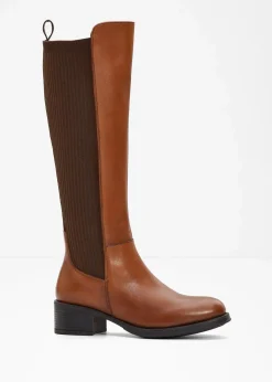 Damen bonprix Gefütterte Winterschuhe|Stiefel|Stiefel aus Leder