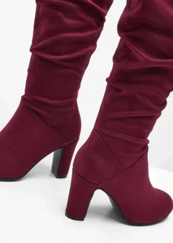 Online Stiefel mit Raffung Damen Stiefel