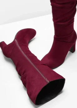 Online Stiefel mit Raffung Damen Stiefel