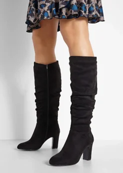 Online Stiefel mit Raffung Damen Stiefel