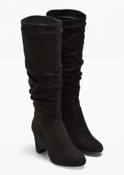 Online Stiefel mit Raffung Damen Stiefel