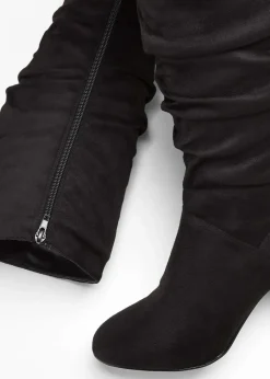 Online Stiefel mit Raffung Damen Stiefel