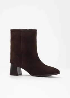 Damen bonprix Stiefeletten|Premium|Stiefeletten aus Leder
