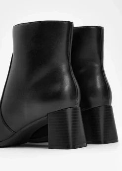 Clearance Stiefeletten mit Blockabsatz Damen Stiefeletten