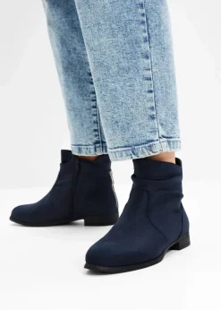 Damen bonprix Schuhe & Accessoires In Spezialgrößen·Schuhe In Übergröße|Stiefeletten|Stiefeletten mit Raffung