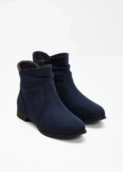Damen bonprix Schuhe & Accessoires In Spezialgrößen·Schuhe In Übergröße|Stiefeletten|Stiefeletten mit Raffung