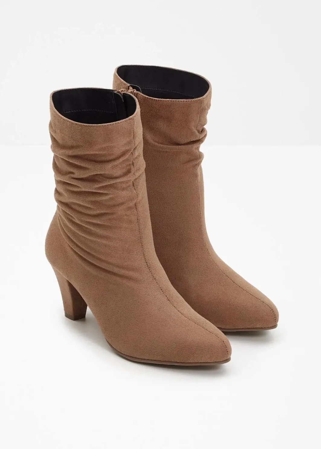 Damen bonprix Stiefeletten|Stiefeletten mit Raffung