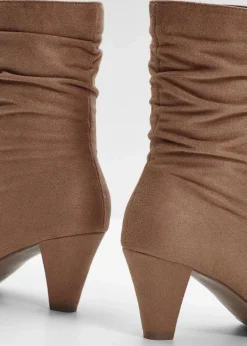 Damen bonprix Stiefeletten|Stiefeletten mit Raffung