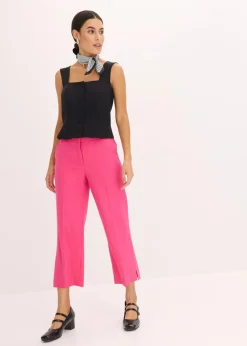 Damen bonprix Hosen|3/4-Stifthose mit Schlitz