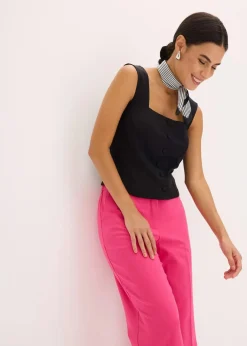 Damen bonprix Hosen|3/4-Stifthose mit Schlitz
