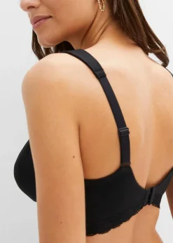 Damen bonprix Wäsche·Baumwollunterwäsche|Wäsche·Große Cups D-H|Still-BH ohne Bügel mit Bio-Baumwolle (2er Pack)