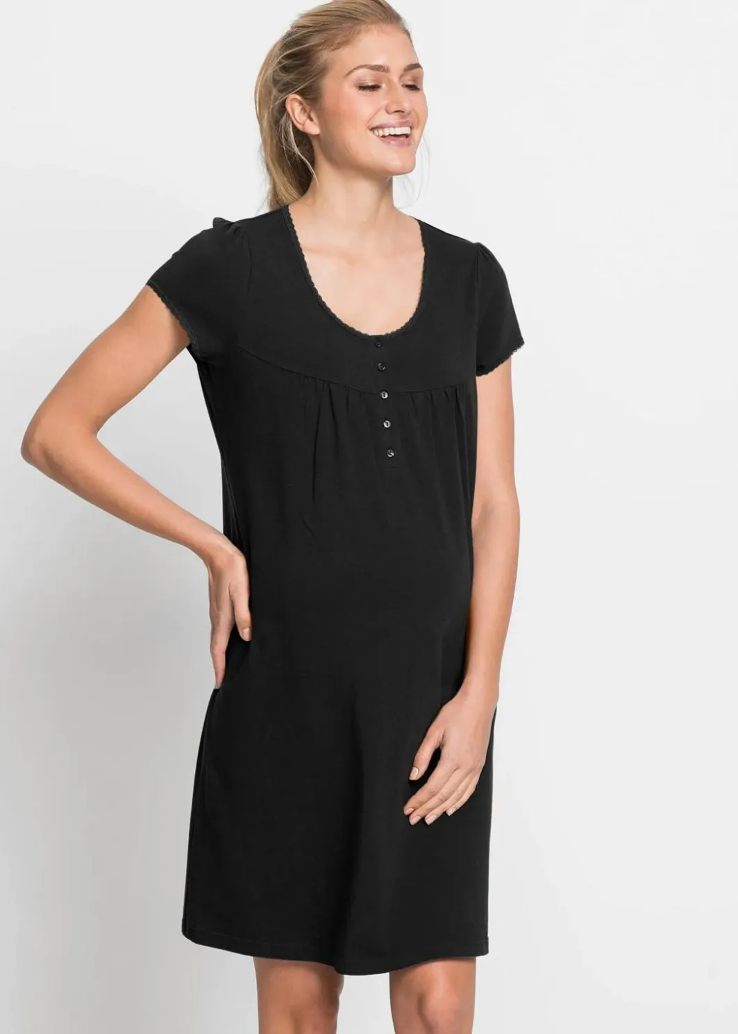 Discount Still-Nachthemd mit Bio-Baumwolle Damen Umstandsmode|Nachhaltigere Materialien
