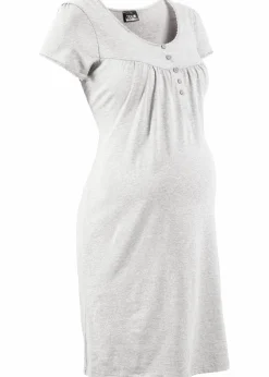 Damen bonprix Umstandsmode|Nachhaltigere Materialien|Still-Nachthemd mit Bio-Baumwolle