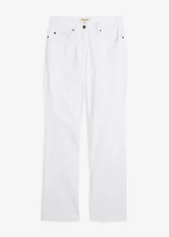 Damen bonprix Kurzgrößen|Bekleidung·Shirts & Tops|Straight Jeans Mid Waist, Stretch