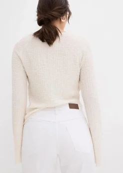 Damen bonprix Kurzgrößen|Bekleidung·Shirts & Tops|Straight Jeans Mid Waist, Stretch