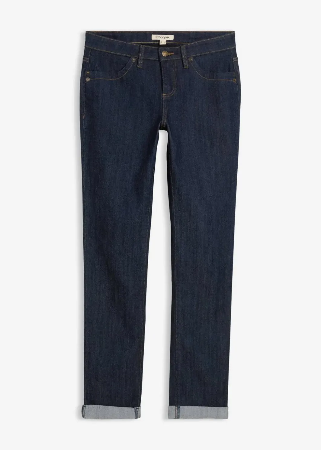 Best Straight Jeans Mid Waist, Stretch Damen Jeans|Kurzgrößen