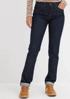 Best Straight Jeans Mid Waist, Stretch Damen Jeans|Kurzgrößen