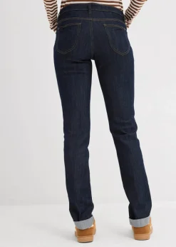 Best Straight Jeans Mid Waist, Stretch Damen Jeans|Kurzgrößen