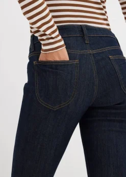 Best Straight Jeans Mid Waist, Stretch Damen Jeans|Kurzgrößen