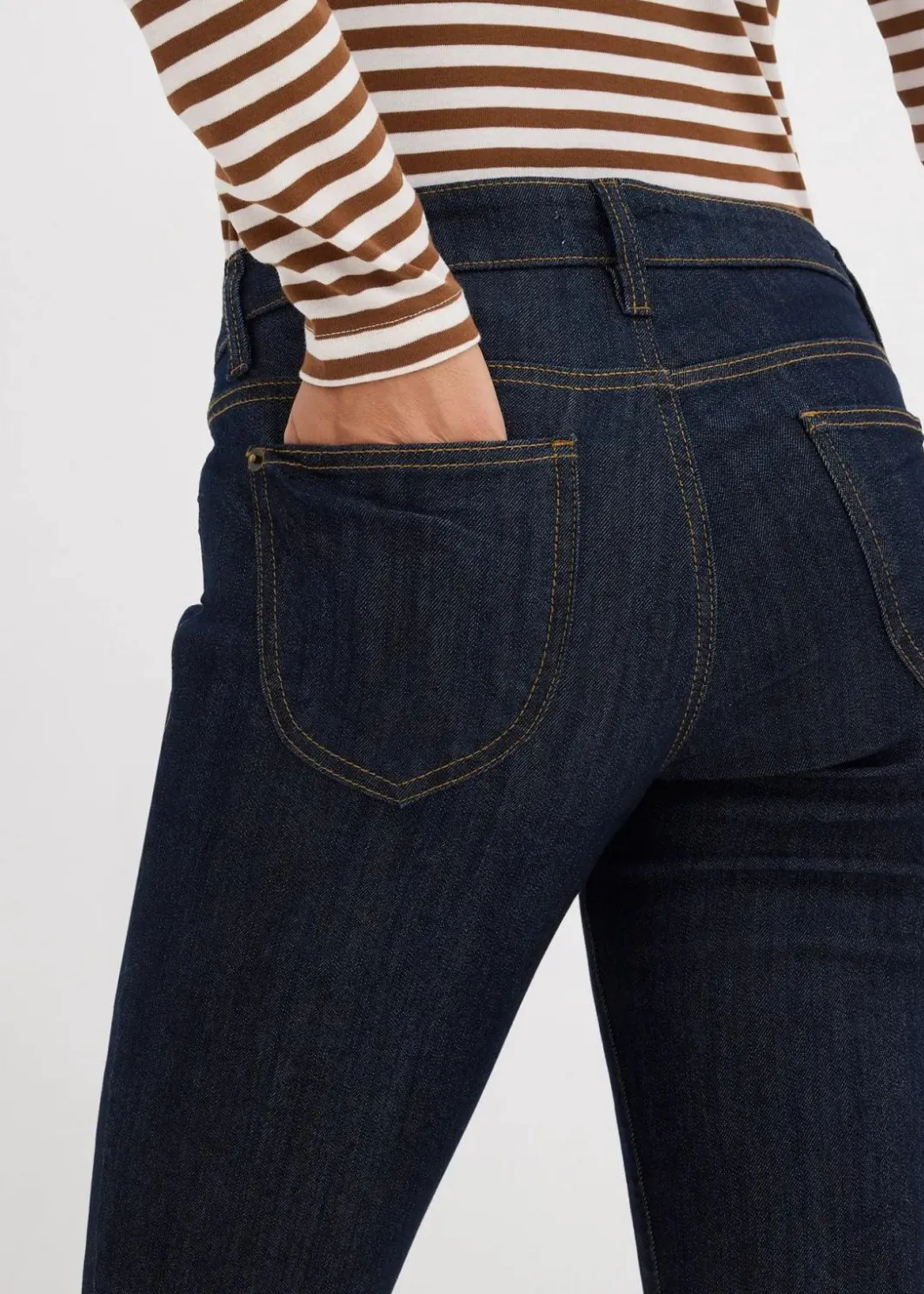 Best Straight Jeans Mid Waist, Stretch Damen Jeans|Kurzgrößen