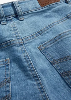 Damen bonprix Jeans|Kurzgrößen|Straight Jeans Mid Waist, Stretch