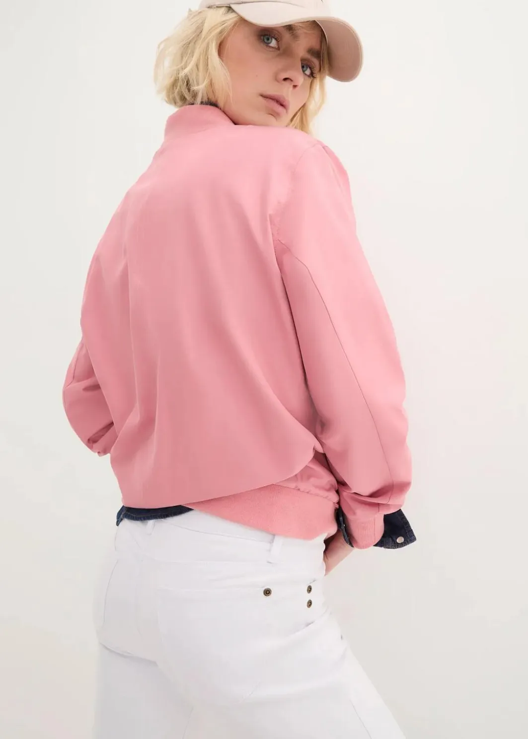 Damen bonprix Jeans|Kurzgrößen|Straight Jeans Mid Waist, Stretch