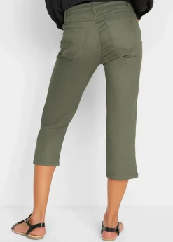 Damen bonprix Hosen|Bekleidung·Kleider|Straight Jeans, Mid Waist, Bequembund
