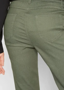 Damen bonprix Hosen|Bekleidung·Kleider|Straight Jeans, Mid Waist, Bequembund