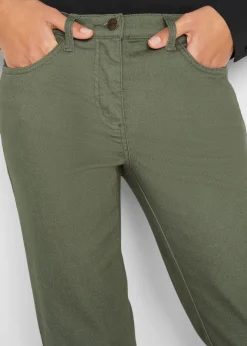 Damen bonprix Hosen|Bekleidung·Kleider|Straight Jeans, Mid Waist, Bequembund