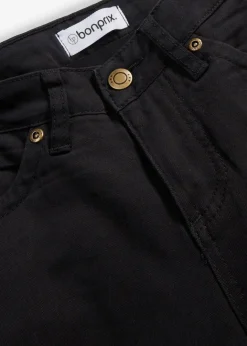 Damen bonprix Jeans|Kurzgrößen|Straight Jeans Mid Waist, Stretch