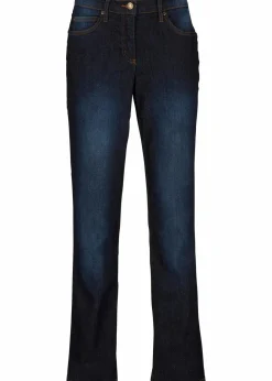 Straight Jeans Mid Waist, Stretch Damen Jeans|Kurzgrößen