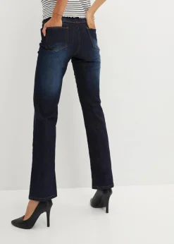 Straight Jeans Mid Waist, Stretch Damen Jeans|Kurzgrößen